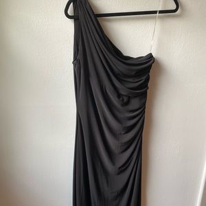 Chaps one shoulder gown